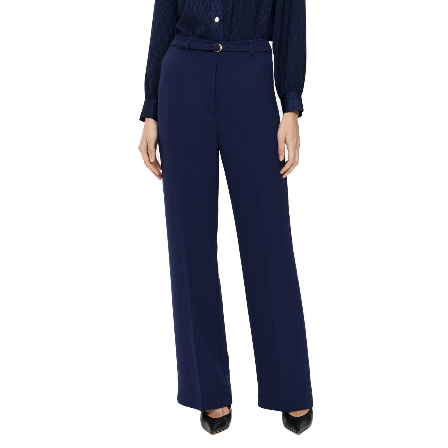 Veronika Maine Double Weave Straight Leg Pant